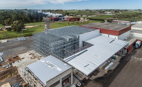 Les avantages du système combiné, entrepôt autoportant et Pallet Shuttle dans une chambre froide